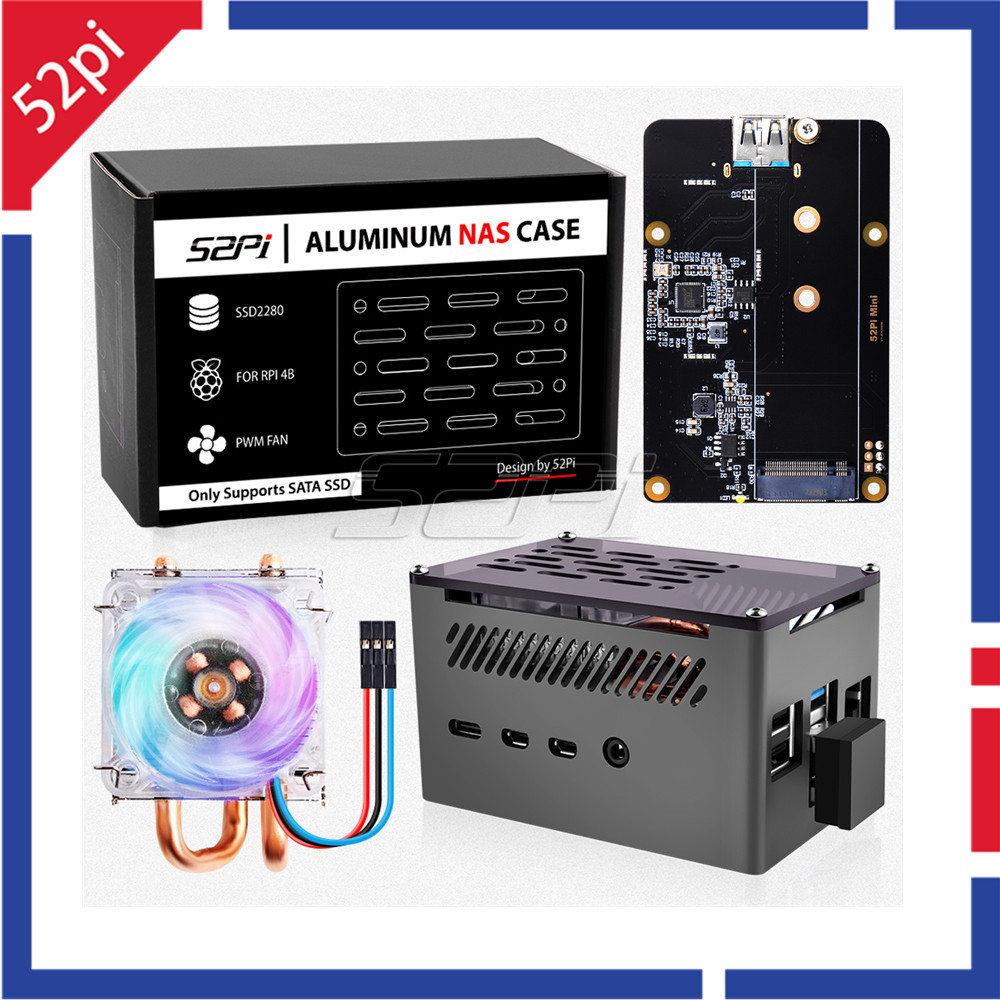 Argon One V3 M.2 Nvme Case - Custodia Raspberry Pi 4 da 52Pi