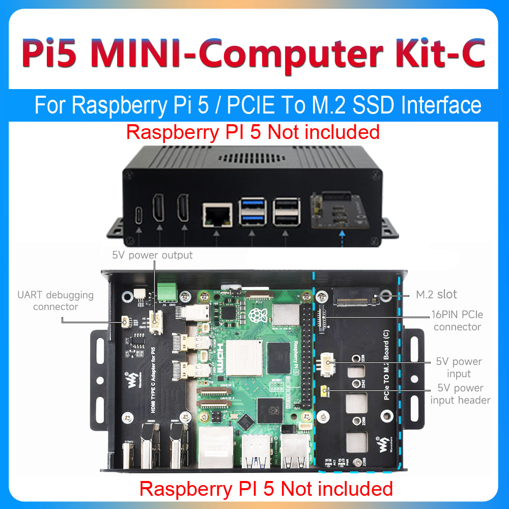 Argon One V3 M.2 Nvme Case - Kit custodia Raspberry Pi 5 Box-C